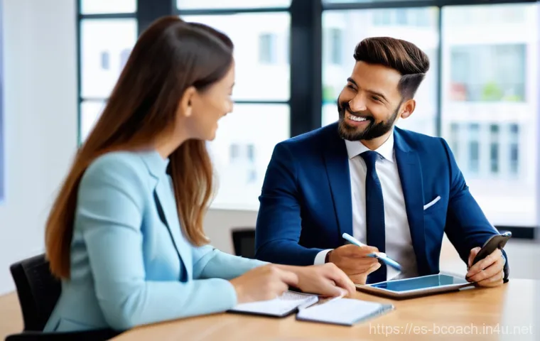 비즈니스 코칭과 온라인 강의 활용 - **Prompt 1: Empowering Business Coaching Session**
    "A professional and diverse female business c...